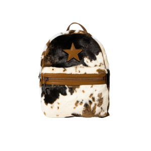 Faux Fur Cow Print Mini Backpack